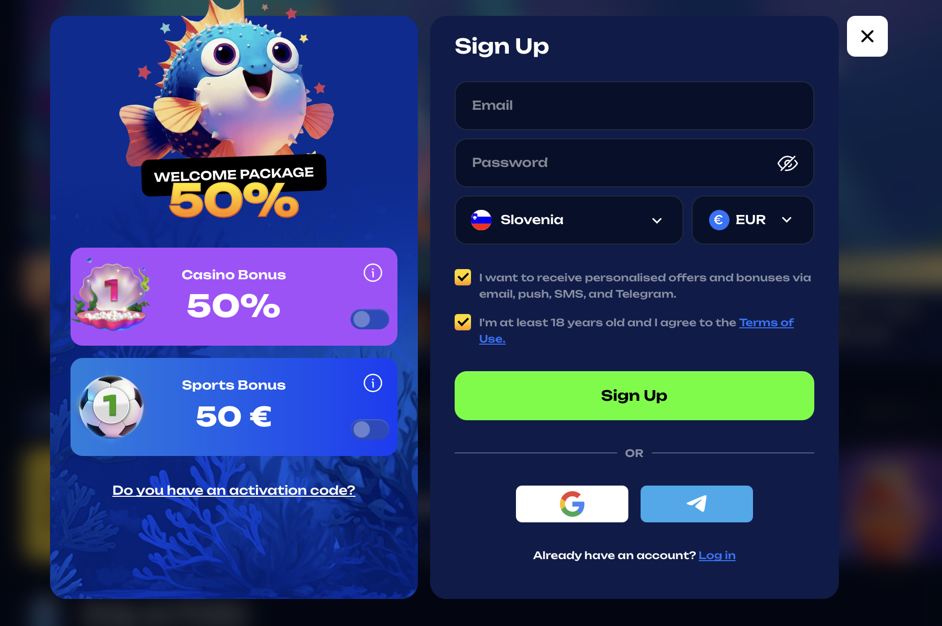 Fugu Casino Login